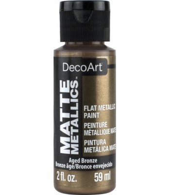 DecoArt Aged Bronze Matte Metallics Craft Paints. 2oz